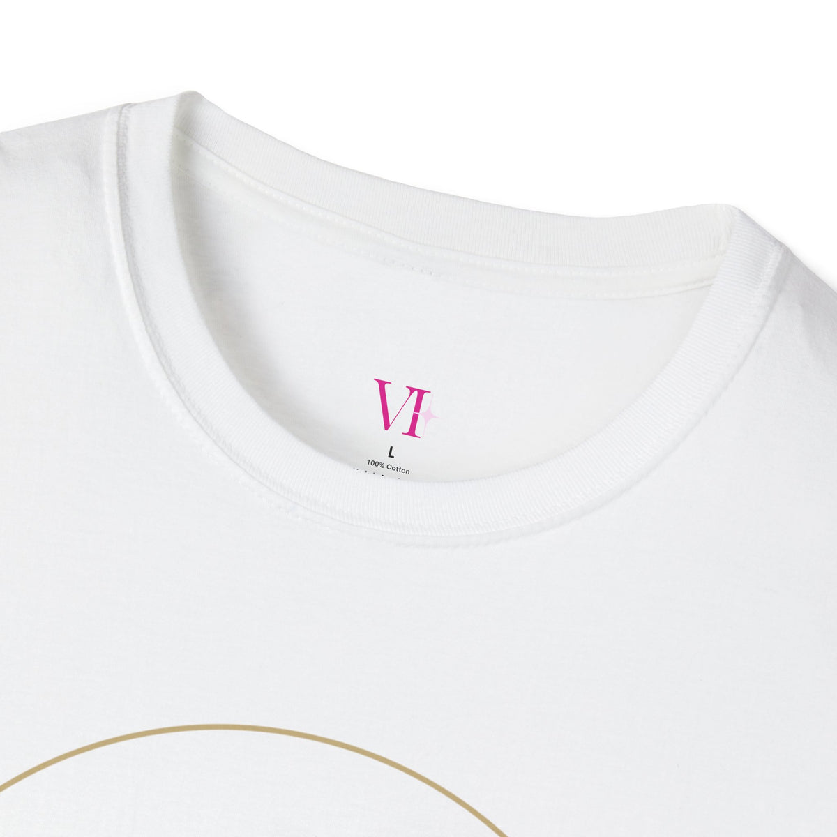 "Welcome Back Sparkle Pop" Gold Circle T-Shirt