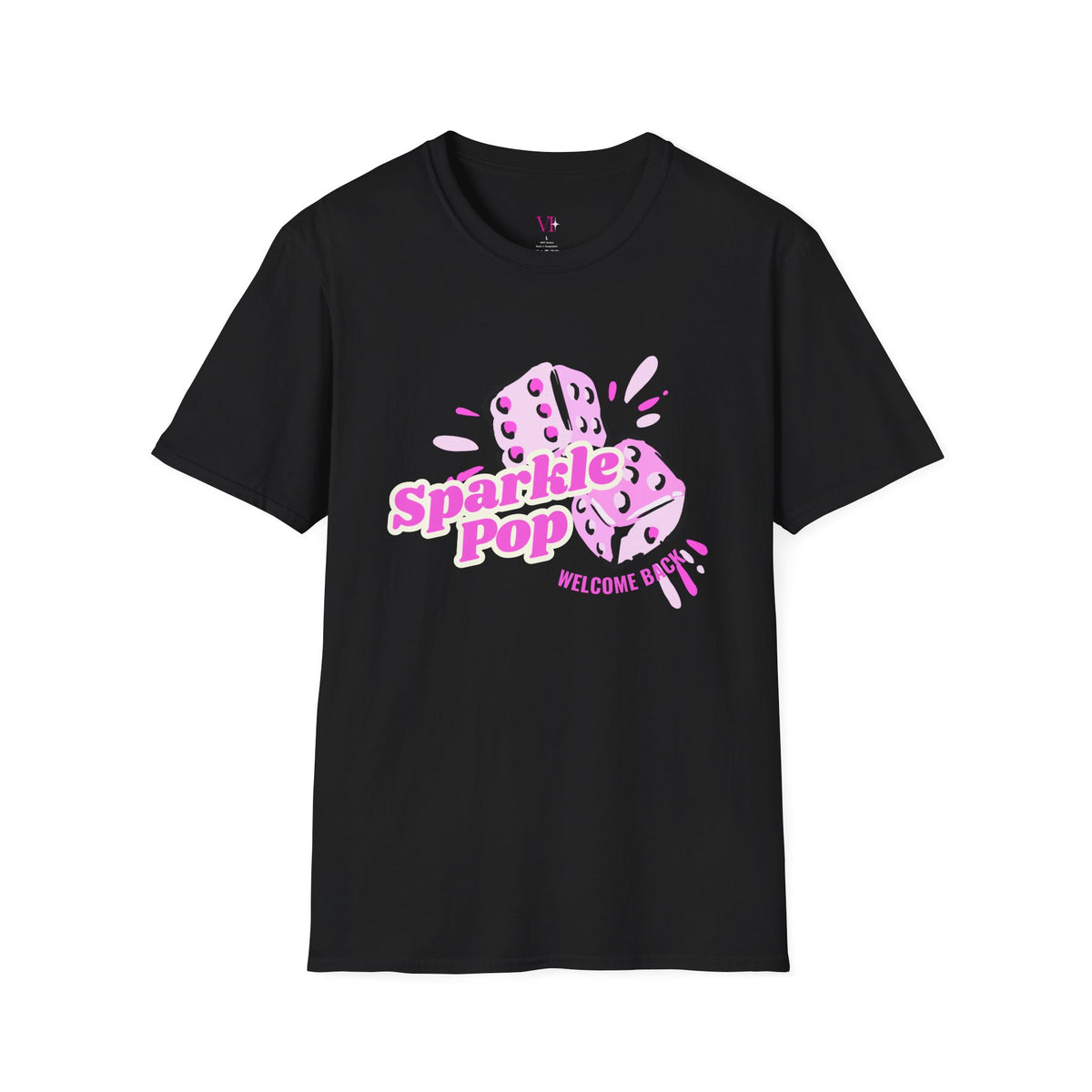 "Welcome Back Sparkle Pop" Double Dice T-Shirt