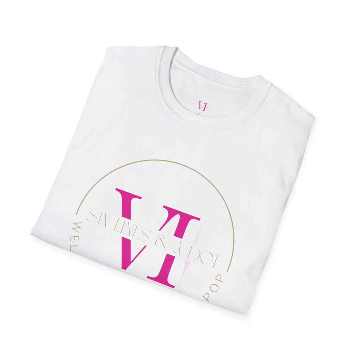"Welcome Back Sparkle Pop" Gold Circle T-Shirt