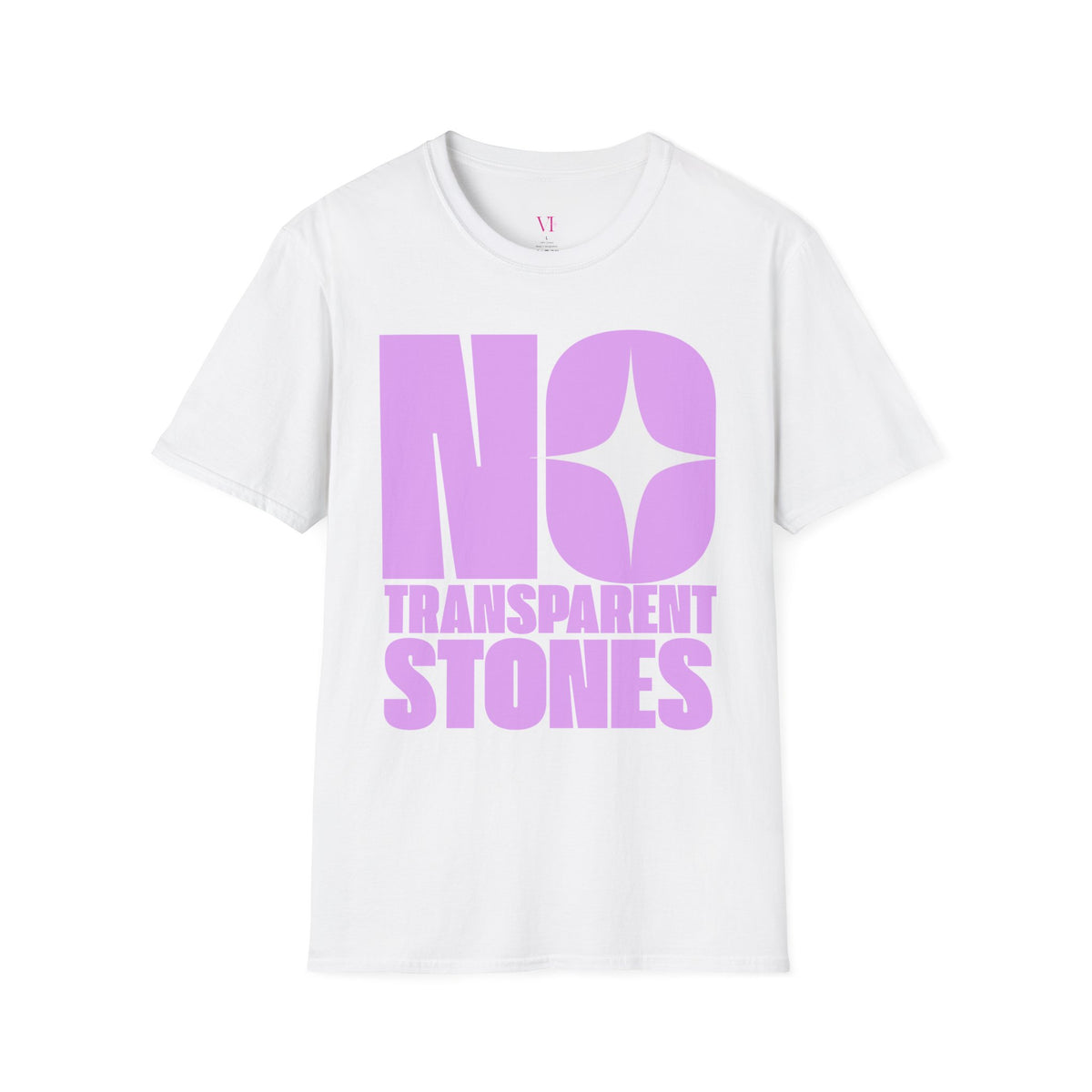"No Transparent Stones" Purple T-Shirt