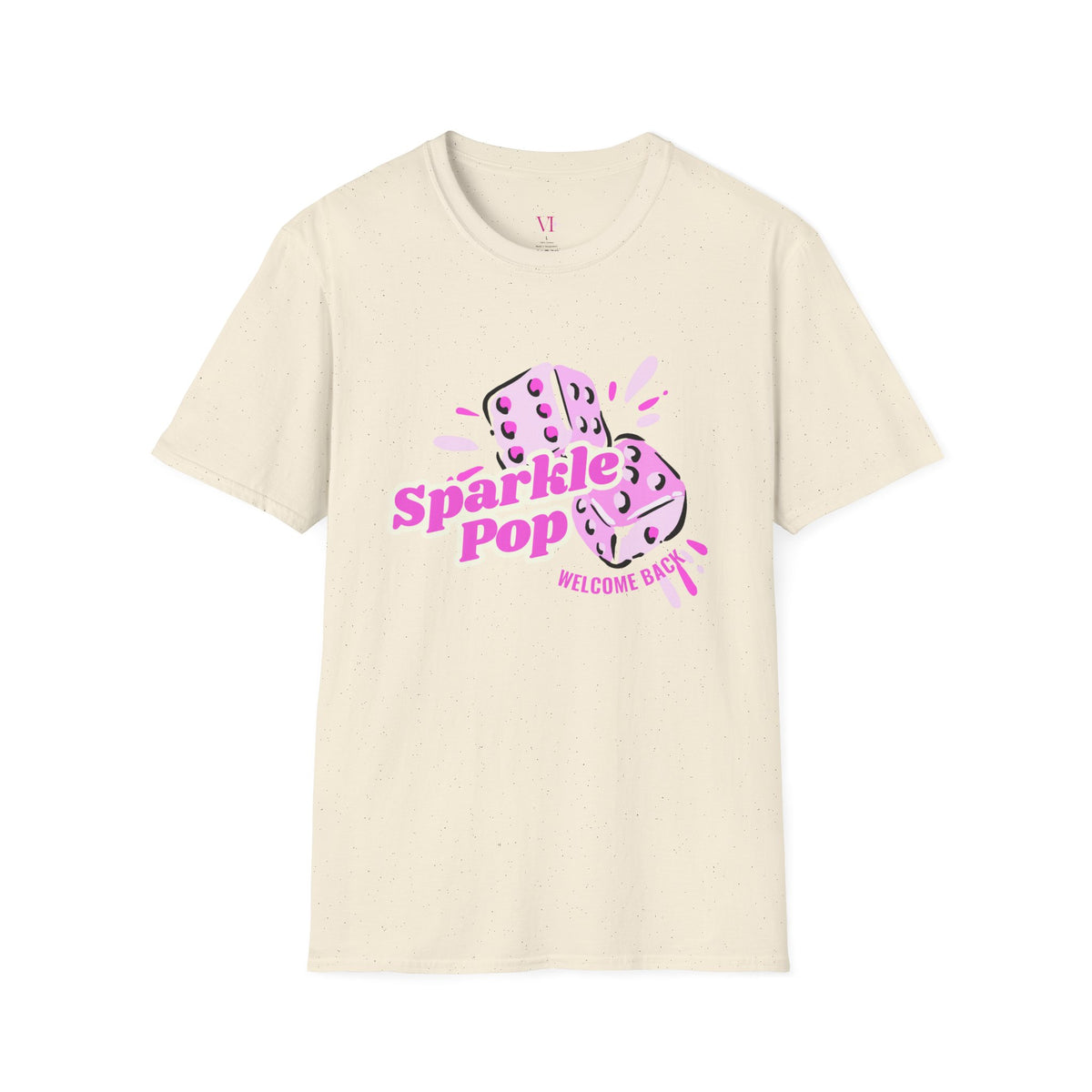 "Welcome Back Sparkle Pop" Double Dice T-Shirt