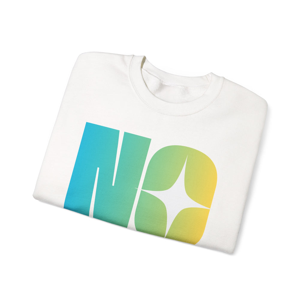 "No Transparent Stones" Blue & Yellow Sweatshirt