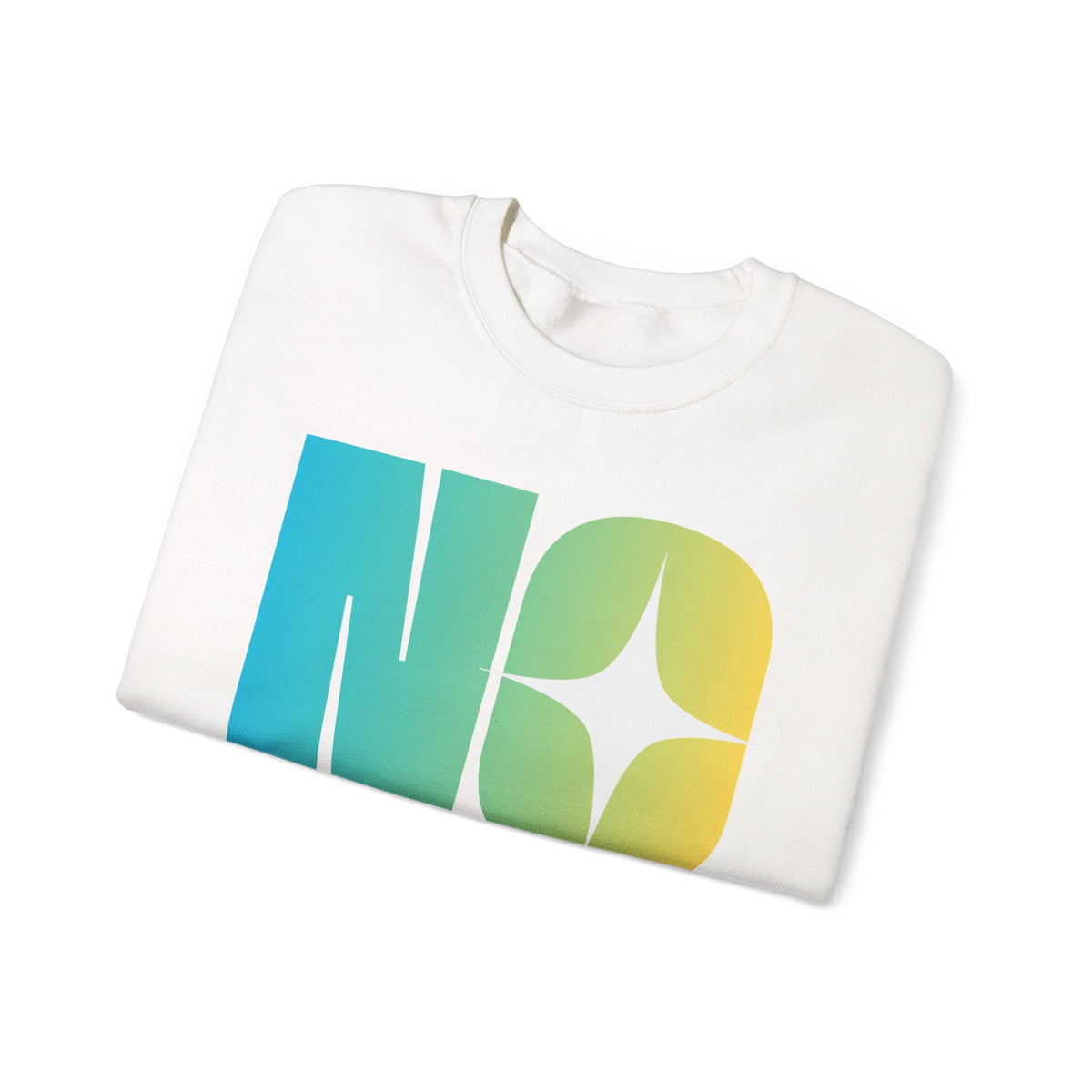 "No Transparent Stones" Blue & Yellow Sweatshirt