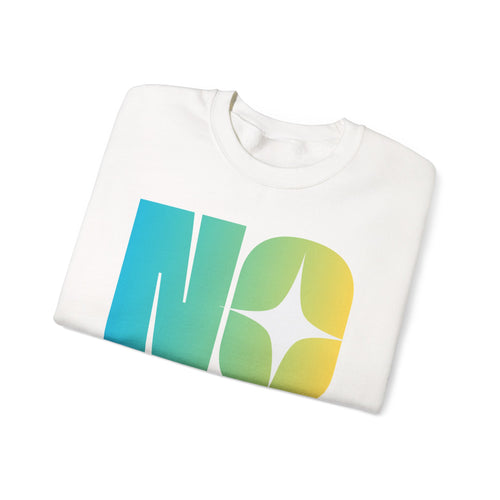 "No Transparent Stones" Blue & Yellow Sweatshirt