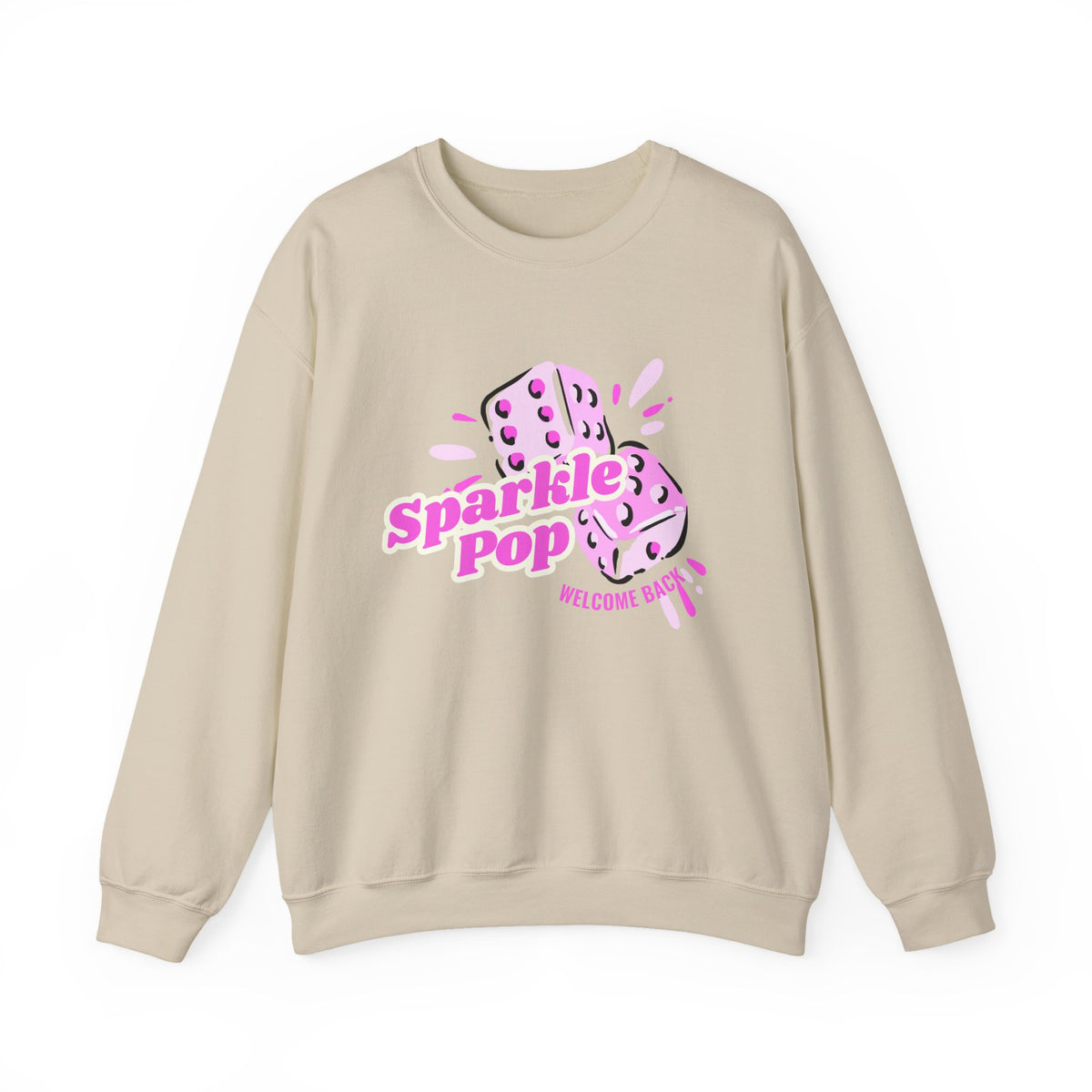"Welcome Back Sparkle Pop" Double Dice Sweatshirt