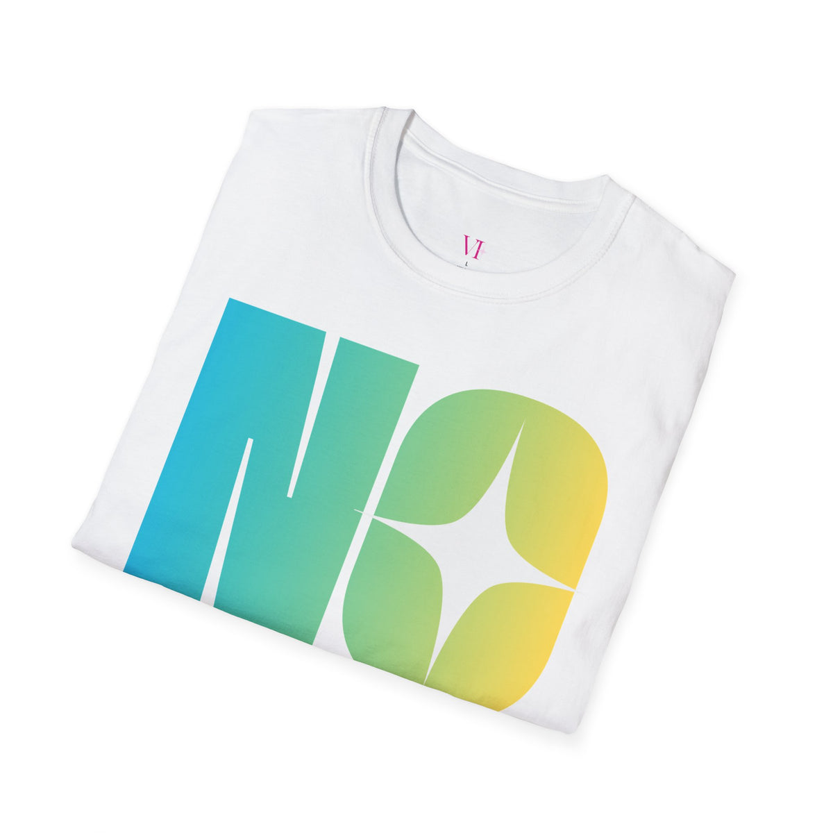 "No Transparent Stones" Blue & Yellow T-Shirt