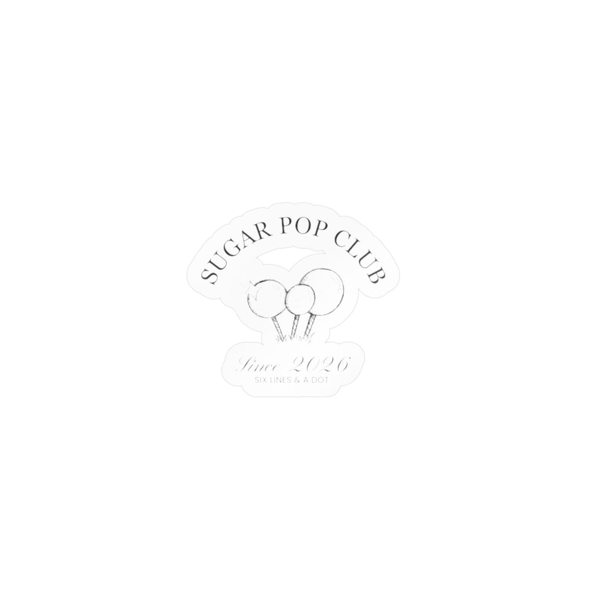 "Sugar Pop Club" Sticker