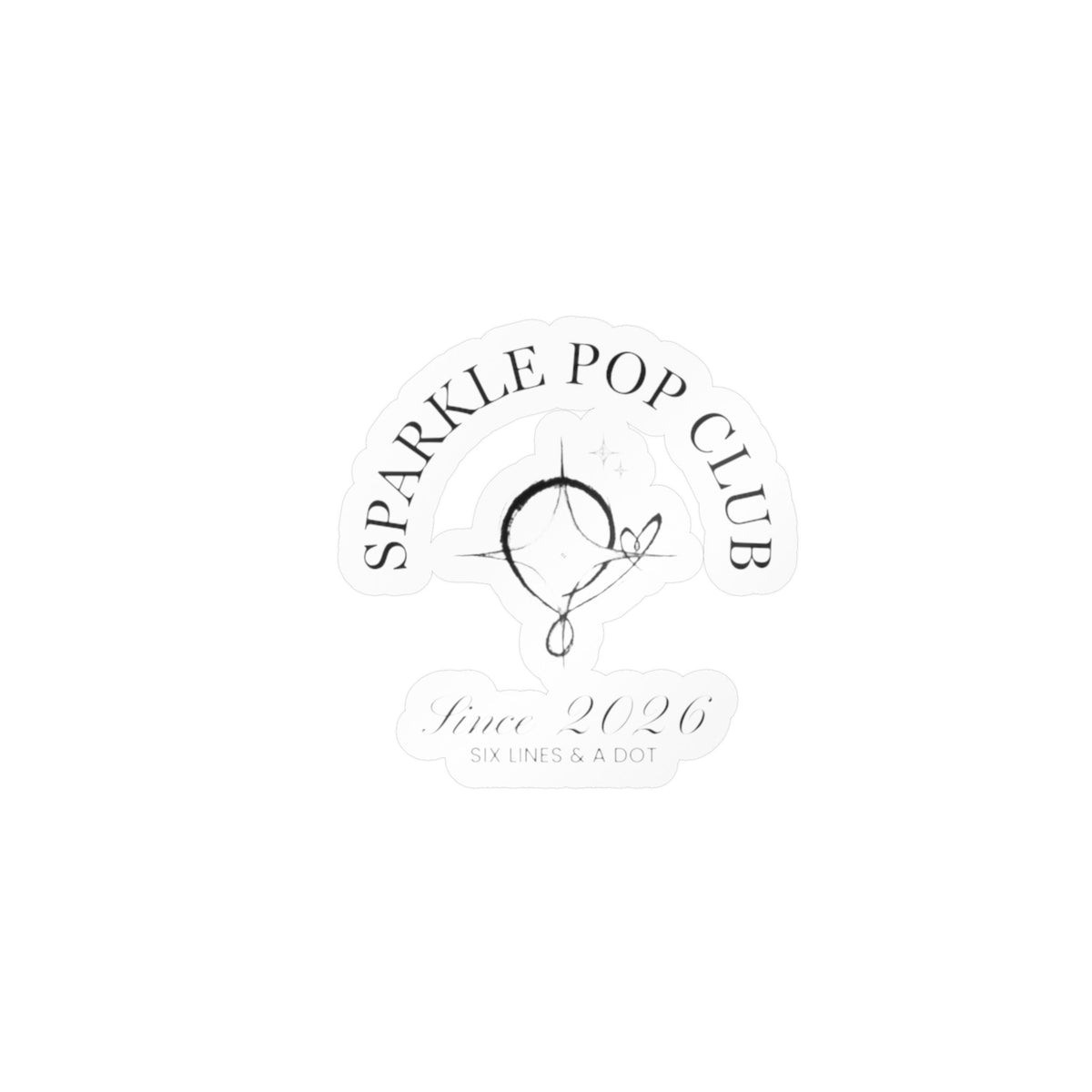 "Sparkle Pop Club" Sticker