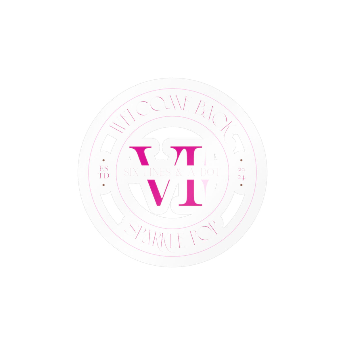 VI. Monogram Sticker