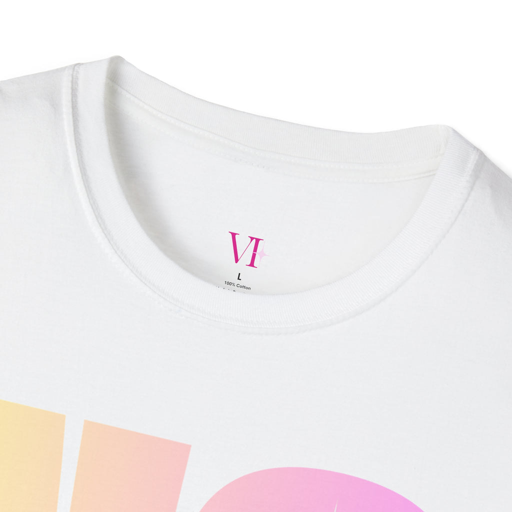 "No Transparent Stones" Yellow & Pink T-Shirt