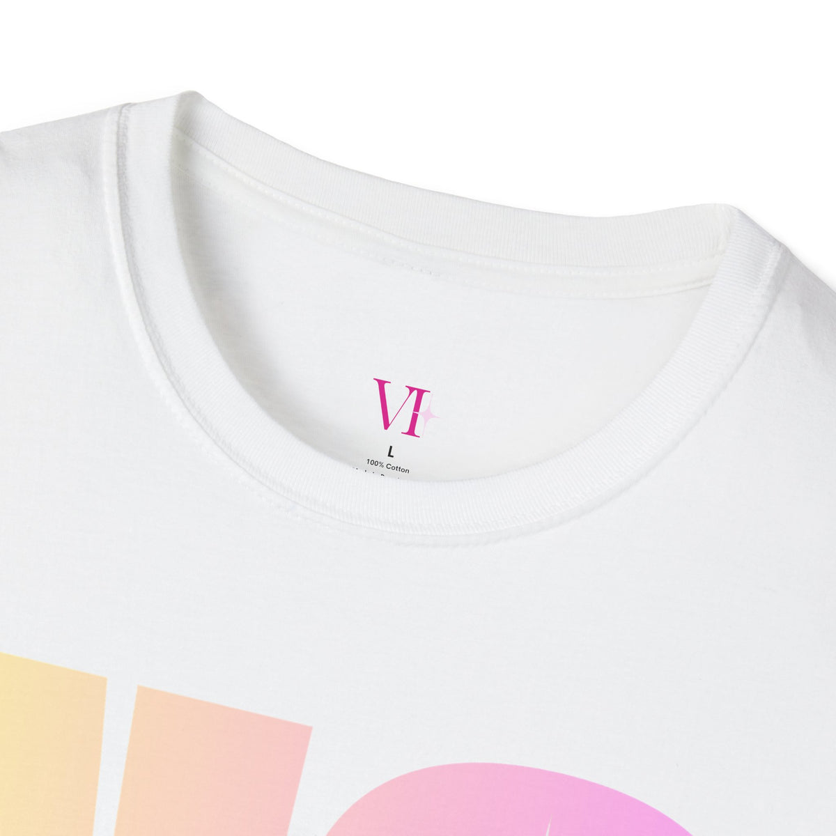 "No Transparent Stones" Yellow & Pink T-Shirt