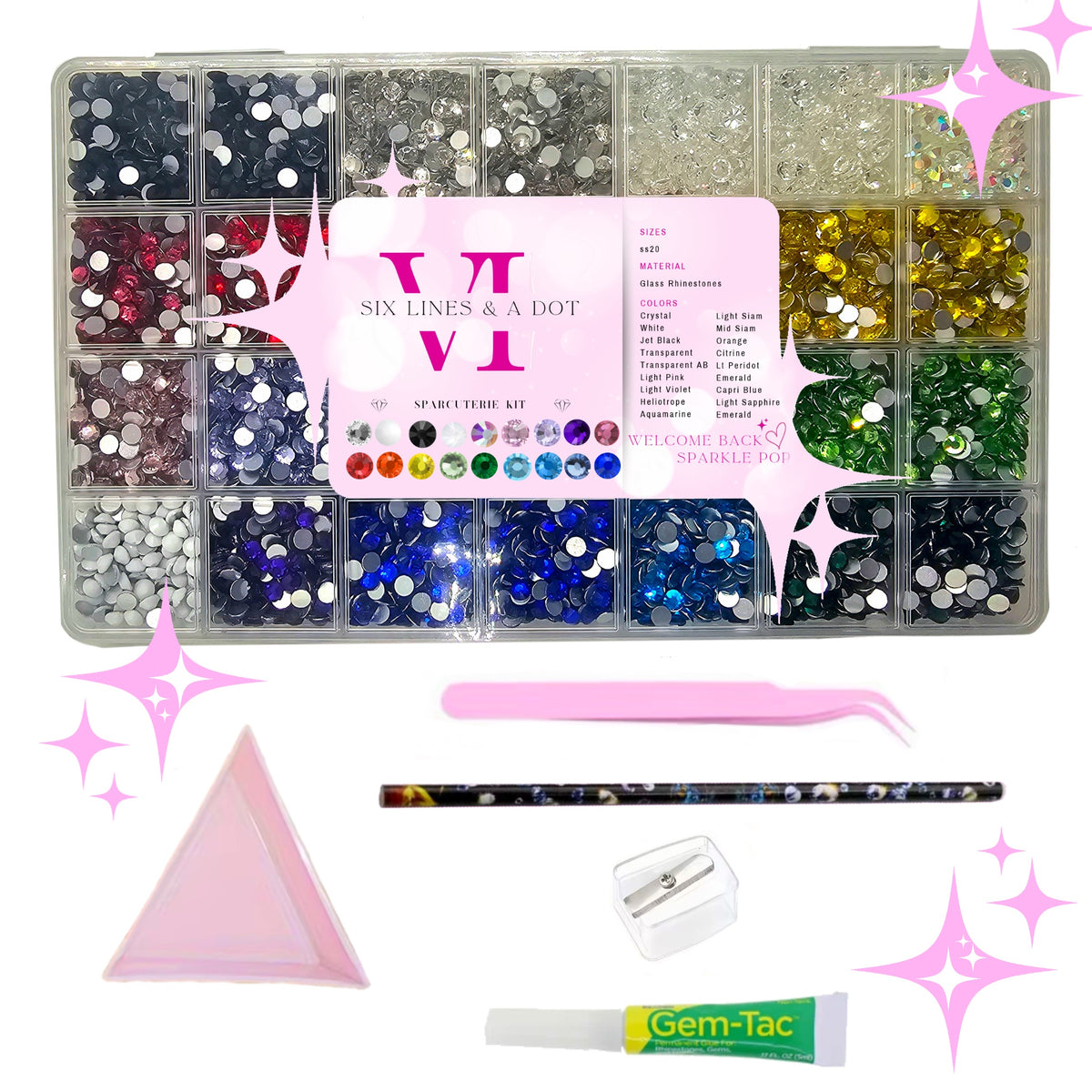Large Glass Rhinestone Kit ✨ Sparcuterie Edition ✨